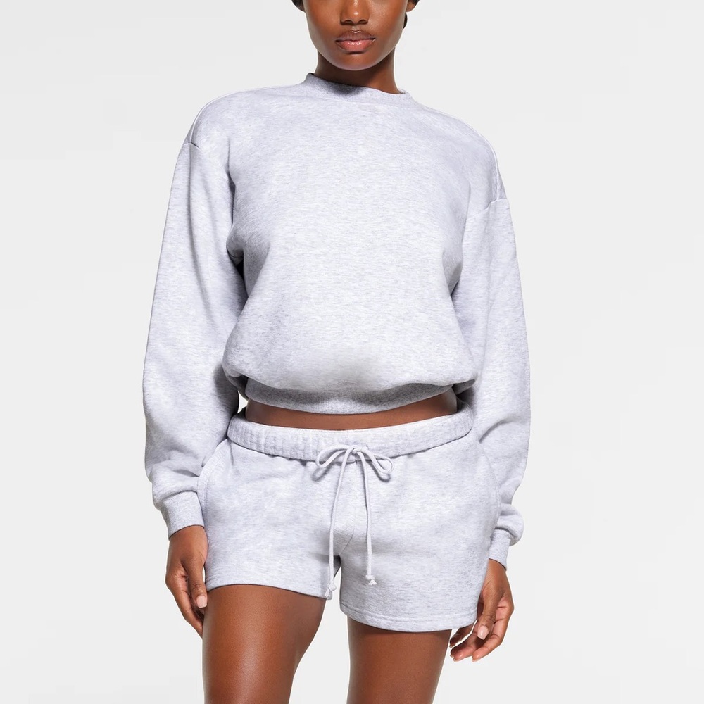 SKIMS CLASSIC CREWNECK Heathergray